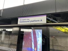 Getting the new Elizabeth line from Canary Wharf